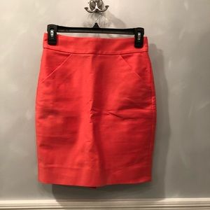 J.Crew Pink Pencil Skirt 00P